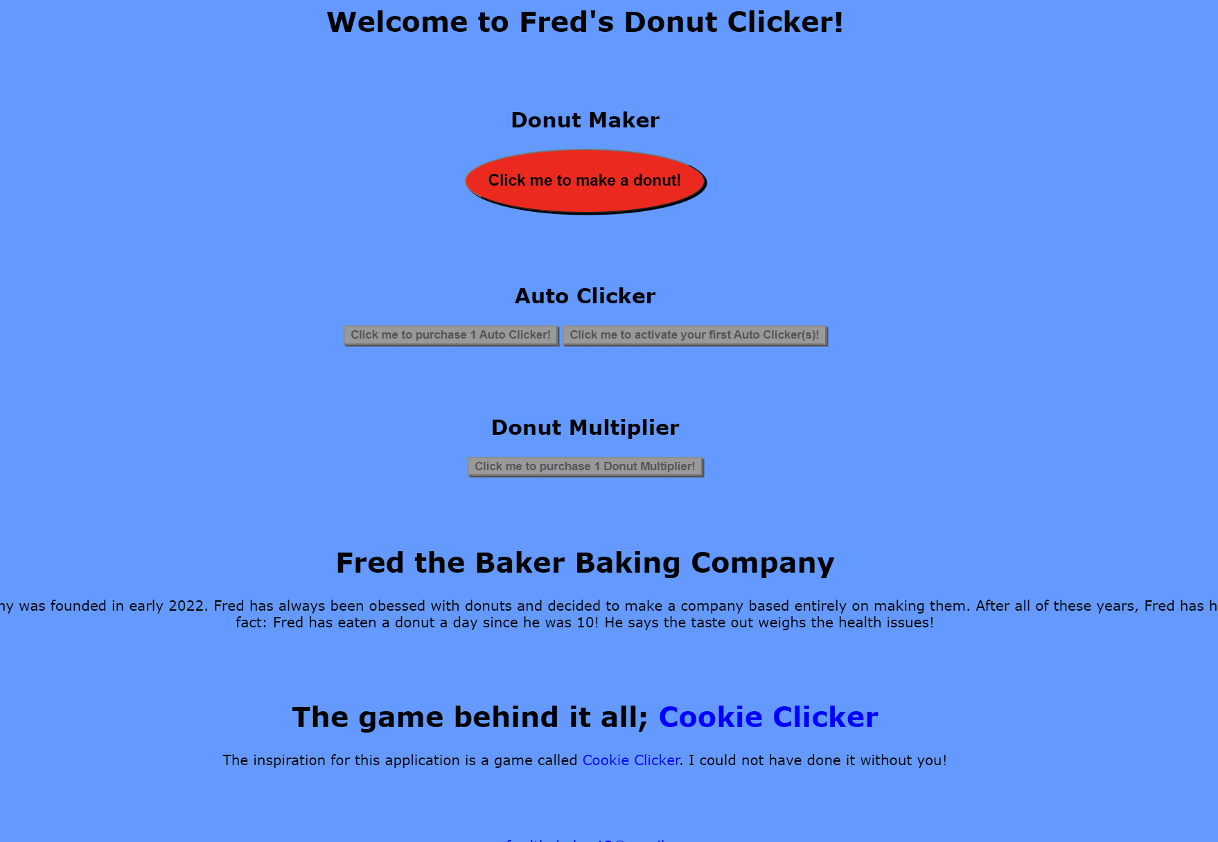 Donut Clicker Screenshot